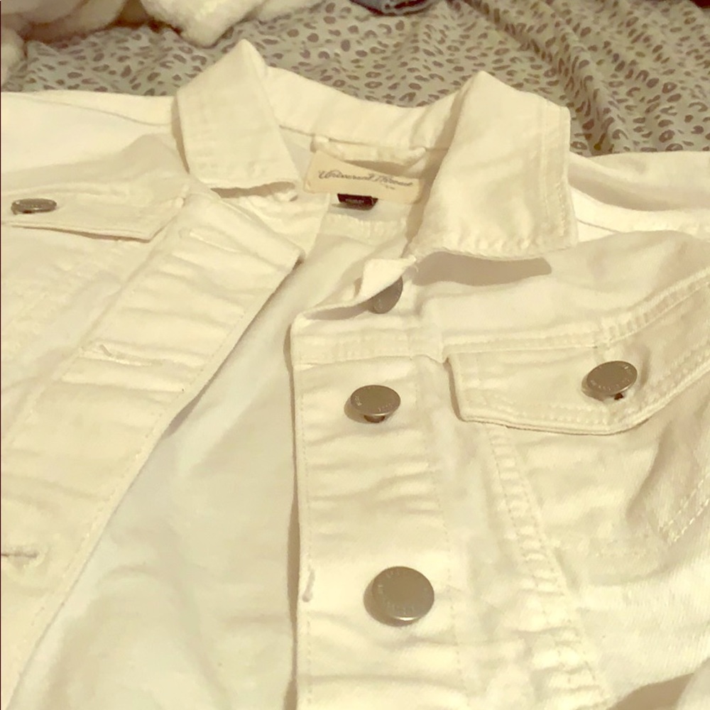 White jean jacket